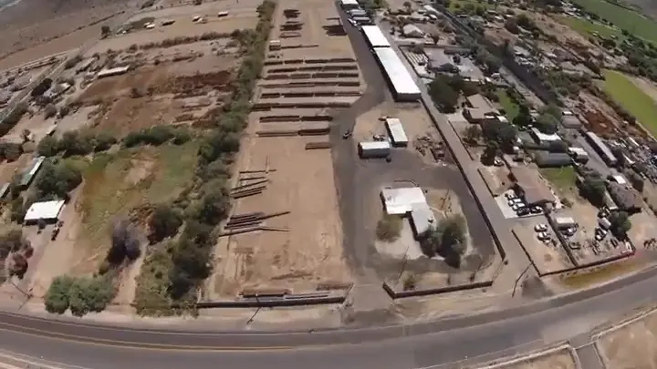White Mountain Trucking storage and staging yard in Laveen, Arizona